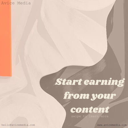 Start earning from your content